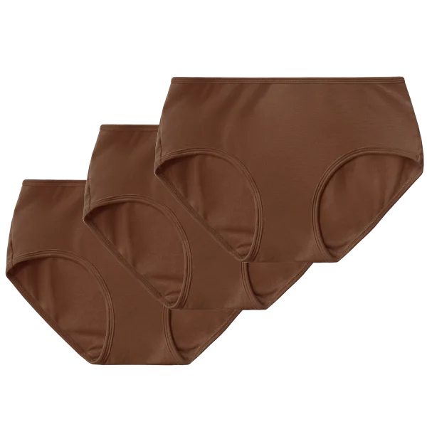 3-Pack Mid-Rise Brief in Ella Nude