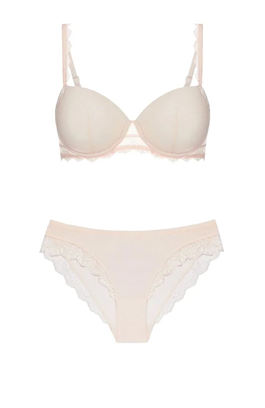 Candide Padded Half Cup Bra and Brief Set