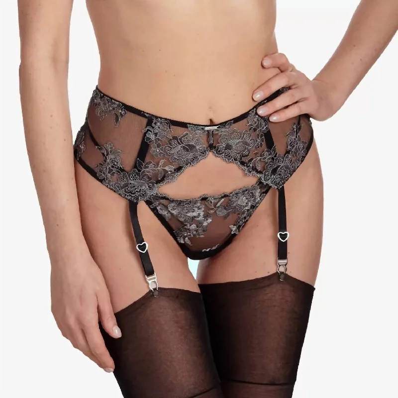 Sensual Garter Belt In Black