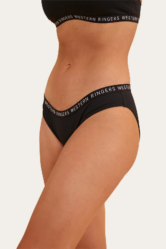 Zara Womens Hipster Brief - Black