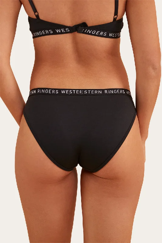 Zara Womens Hipster Brief - Black