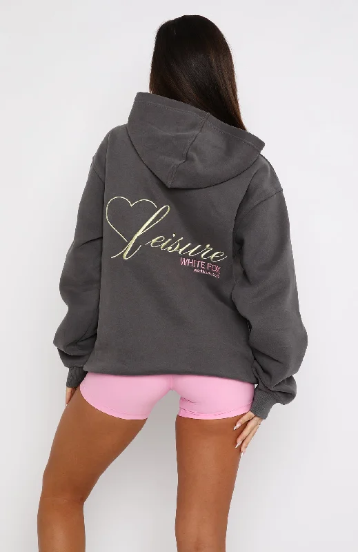 Heart's Not In It Oversized Hoodie Volcanic