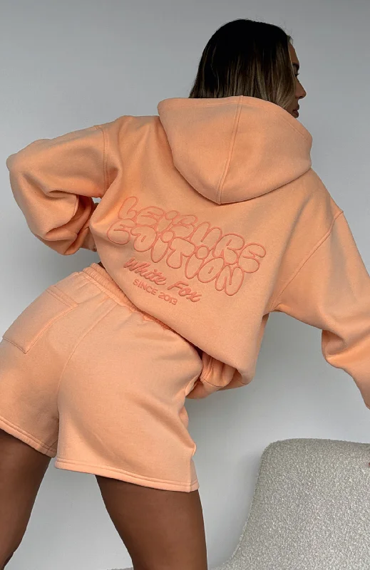 Leisure Edition Oversized Hoodie Peach