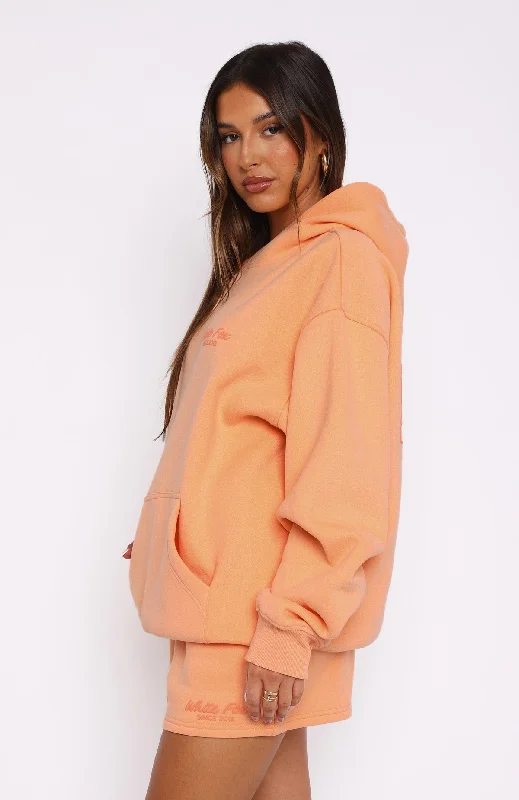 Leisure Edition Oversized Hoodie Peach