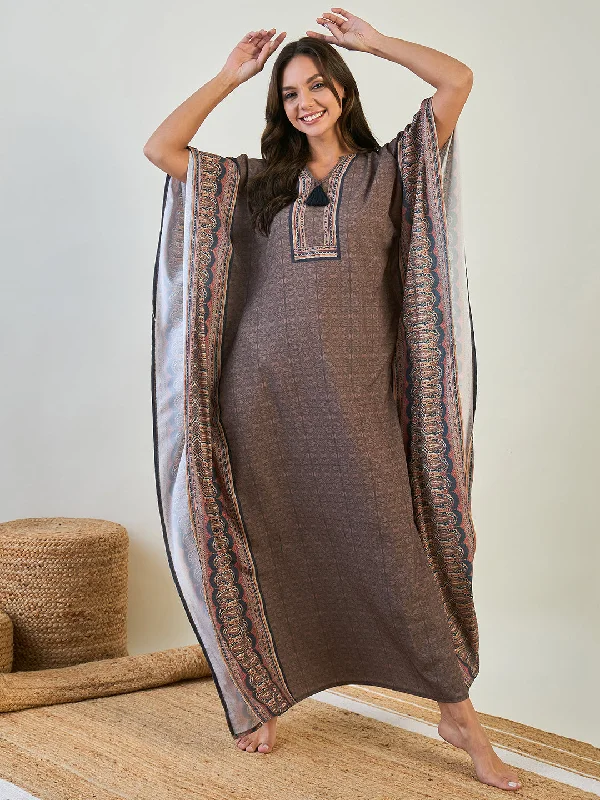 Paisley Borders Loungewear Kaftan