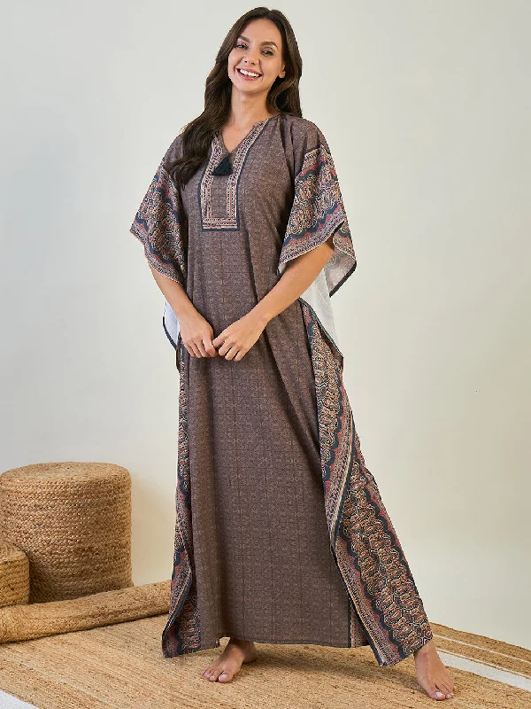 Paisley Borders Loungewear Kaftan