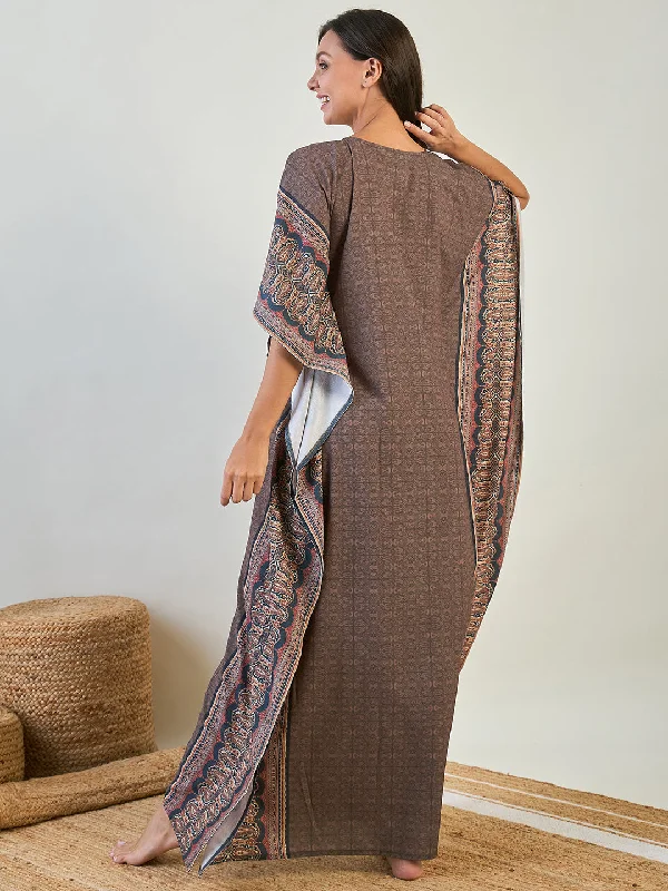 Paisley Borders Loungewear Kaftan