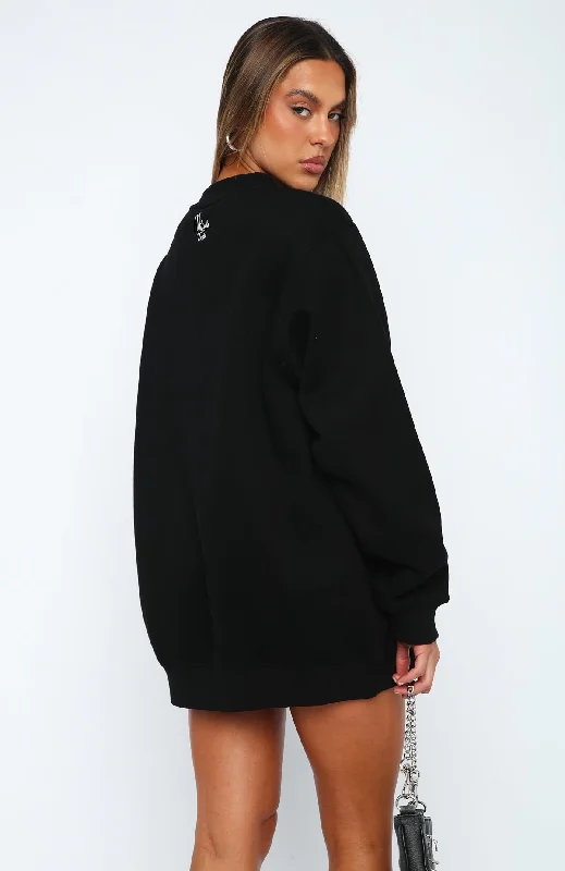 Situationship Oversized Sweater Black