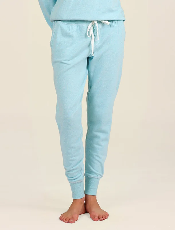 So Soft Fleecy Loungepant in Aqua