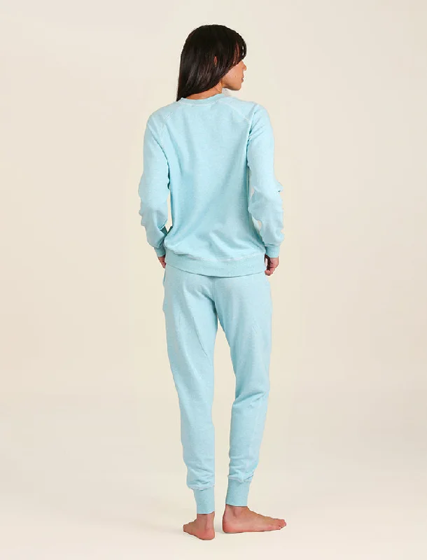 So Soft Fleecy Loungepant in Aqua