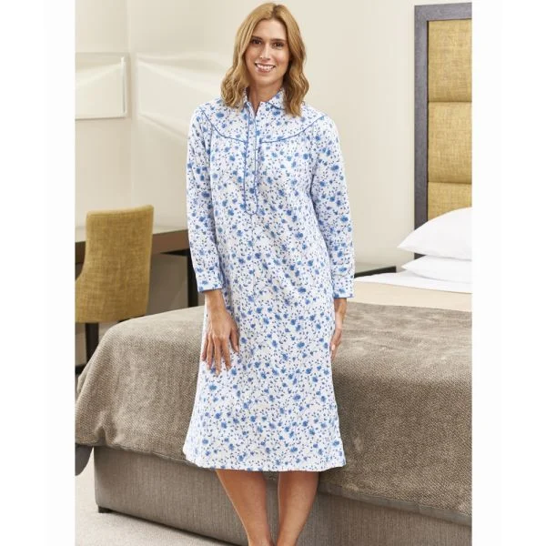 Blue Sea Ladies Nightdress Flannelette