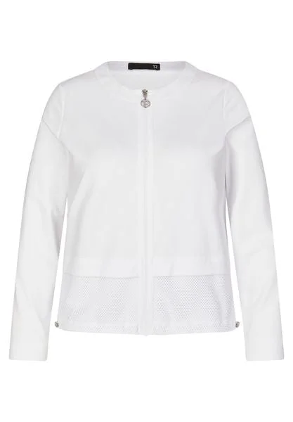 RABE ZIPPED CASUAL JACKET 50-521220 003-WHITE