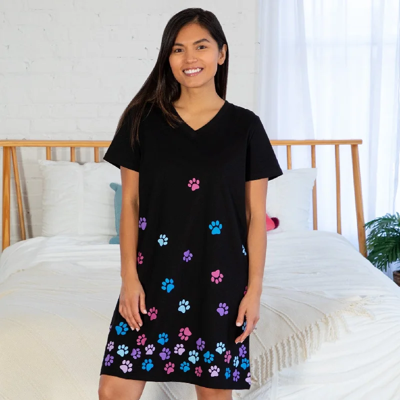 Raining Paws V-Neck Nightgown