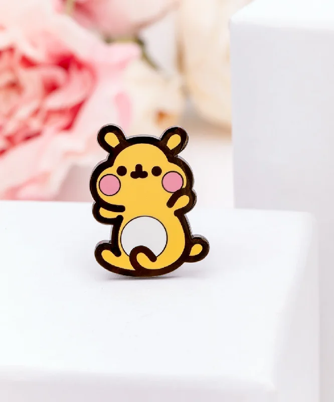 Cheek the Hamster Pin