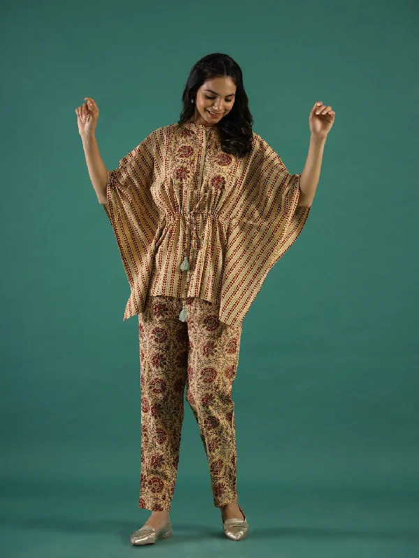 Mustard  Kaftan Set