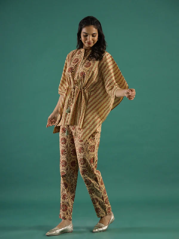 Mustard  Kaftan Set