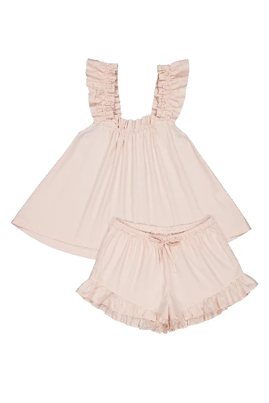 Nicolette Sleep Set - Cotton - Nude Blush