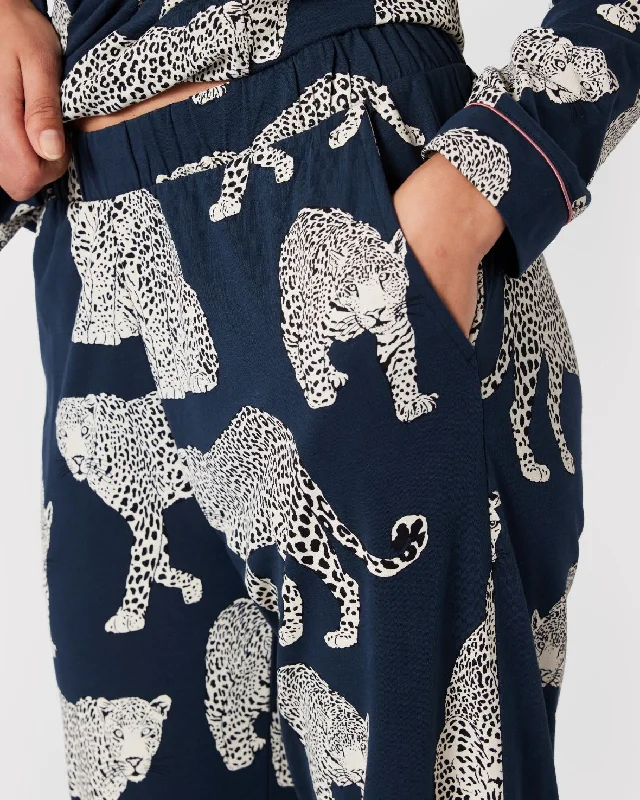 Organic Cotton Leopard Print Long Pyjama Set