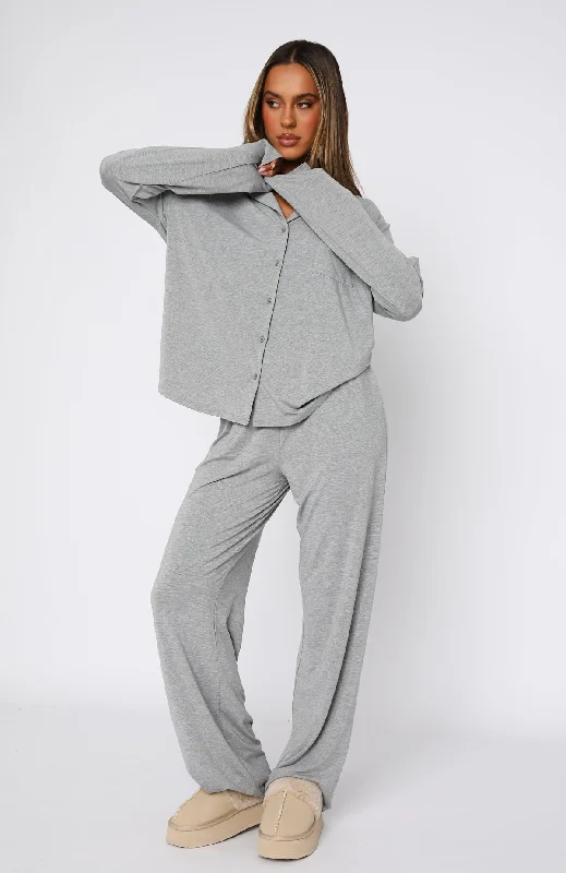 Pillow Talk Pyjama Set Grey Marle