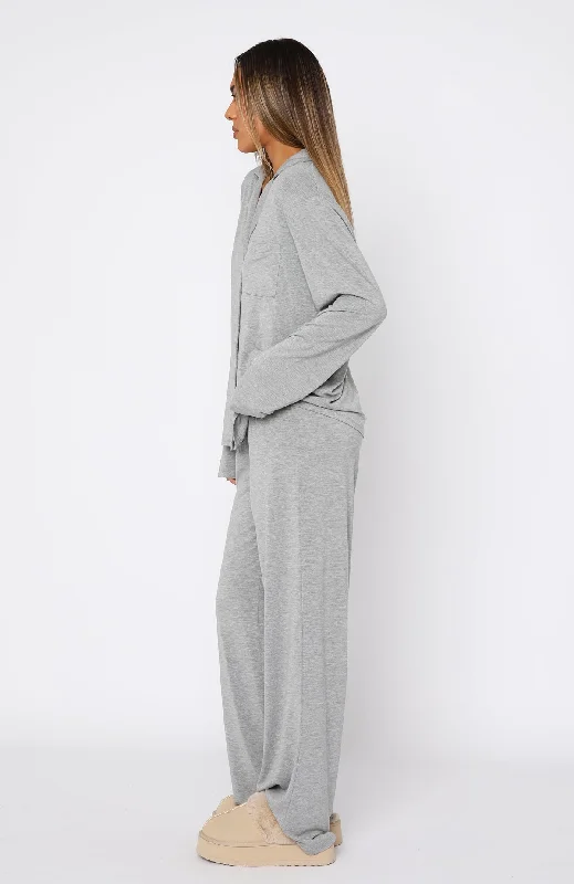 Pillow Talk Pyjama Set Grey Marle