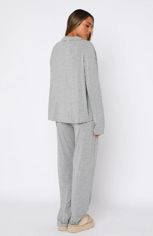 Pillow Talk Pyjama Set Grey Marle