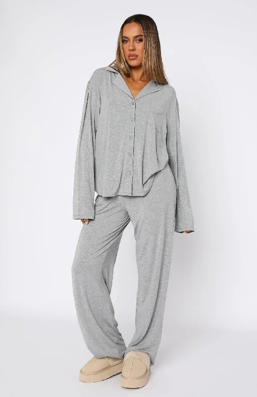 Pillow Talk Pyjama Set Grey Marle