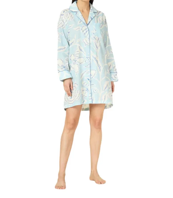 Sleep Shirt Pajama In Lia Spa