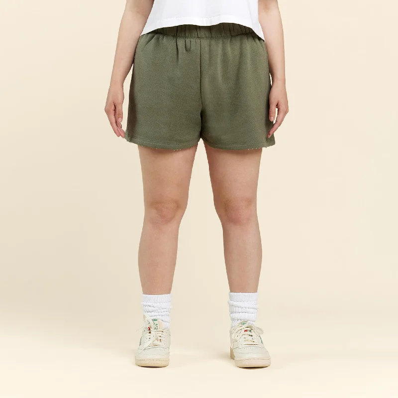 Vintage Fleece Shorts | Olive