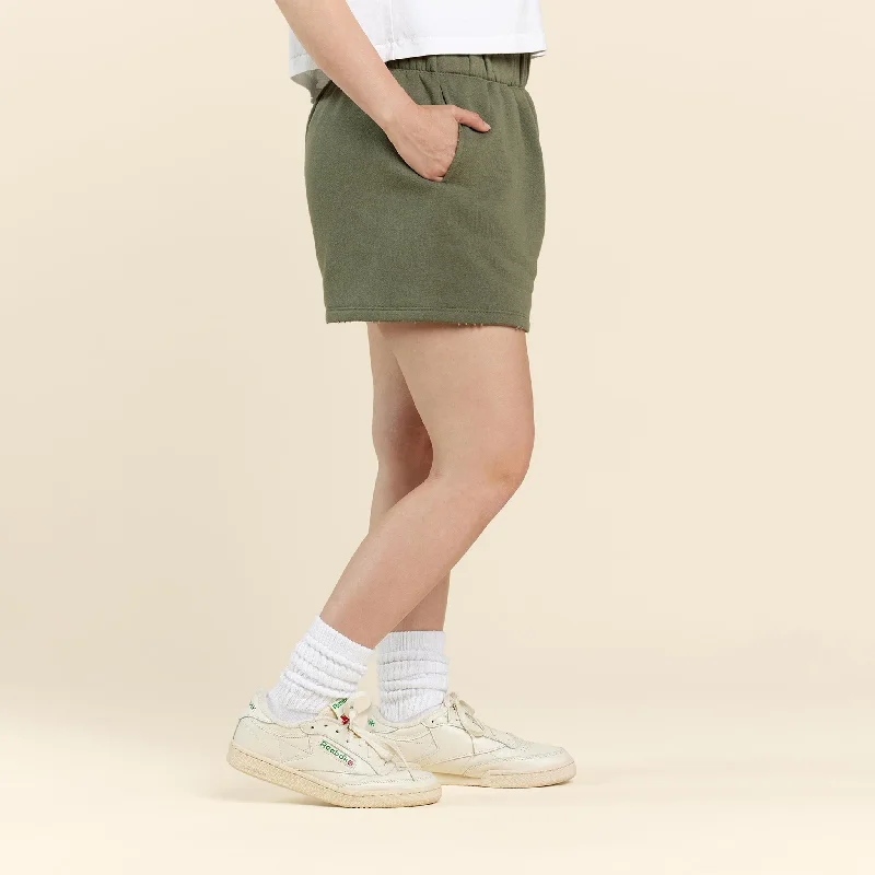 Vintage Fleece Shorts | Olive