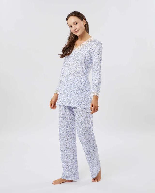 Women's Jersey Ella Pyjamas - Fimber Ditsy Floral