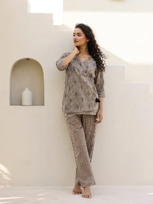 Printed Pure Cotton Night suit